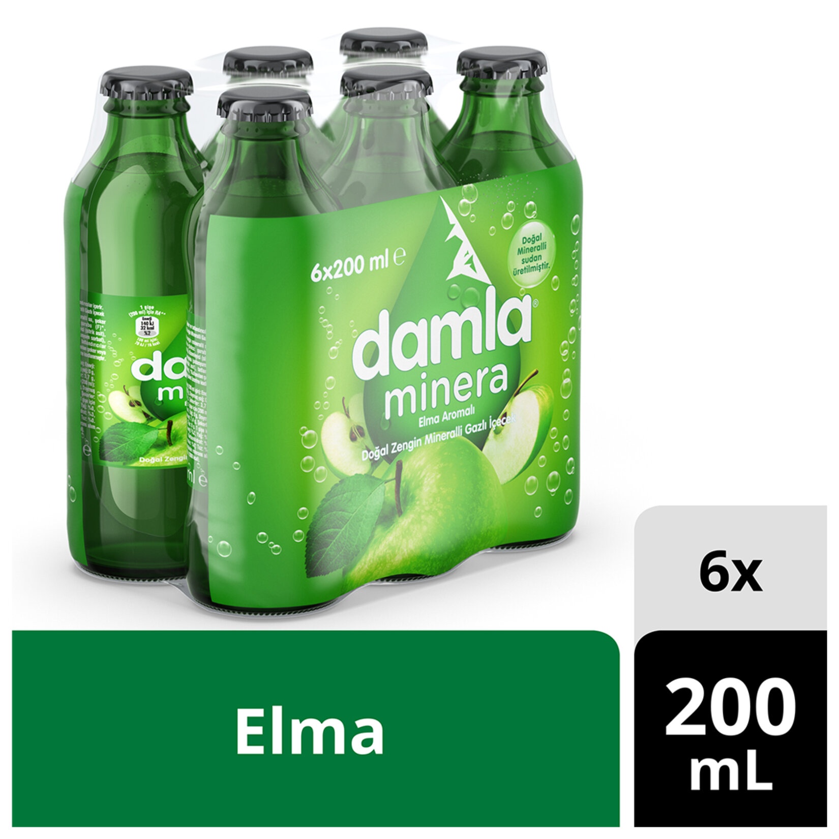 Damla Elma Meyveli Maden Suyu 1.2 Lt