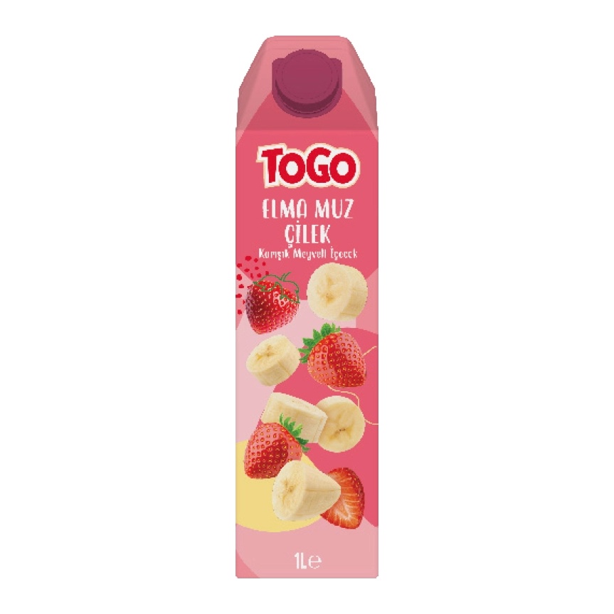 Togo Elma-Çilek-Muz Meyveli İçecek 1 Lt