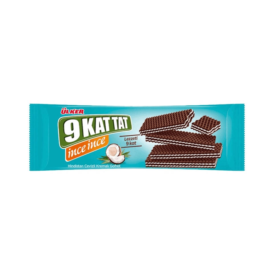 Ülker 9 Kat Tat İnce Hindistan Cevizli Gofret 114 Gr