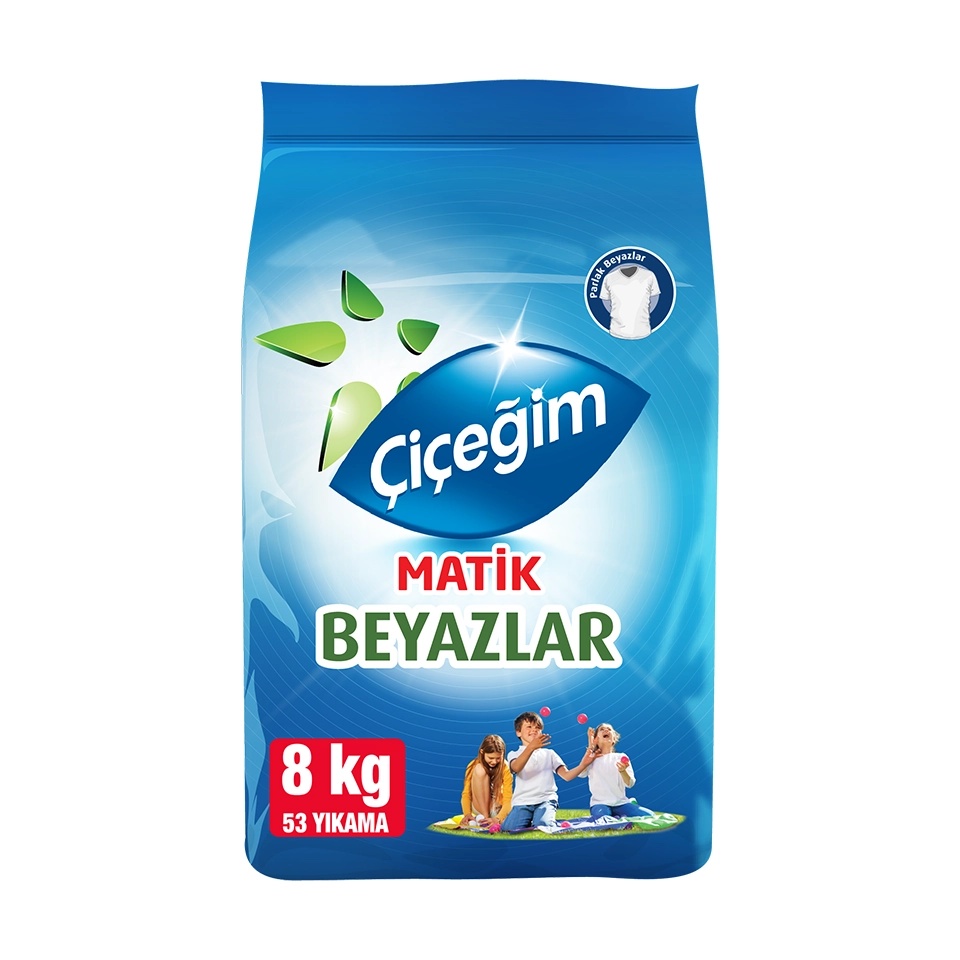 Çiçeğim Beyazlar İçin Toz Deterjan 8 Kg