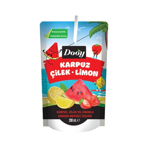 Dooy Karpuz Çilek Limon Meyveli İçecek 200 Ml