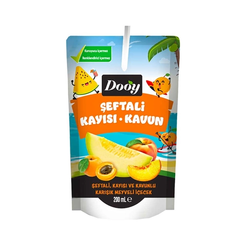 Dooy Şeftali-kayısı-kavun Meyveli İçecek 200 Ml