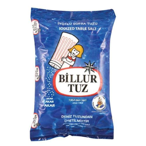 Billur İyotlu Rafine Poşet Tuz 3 Kg