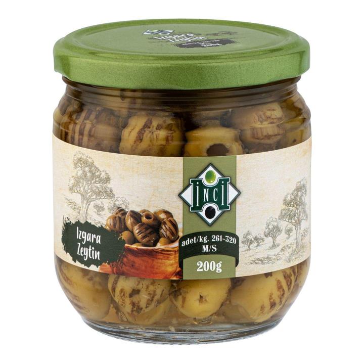 İnci Izgara Yeşil Zeytin 261-320 Kalibre 200 Gr