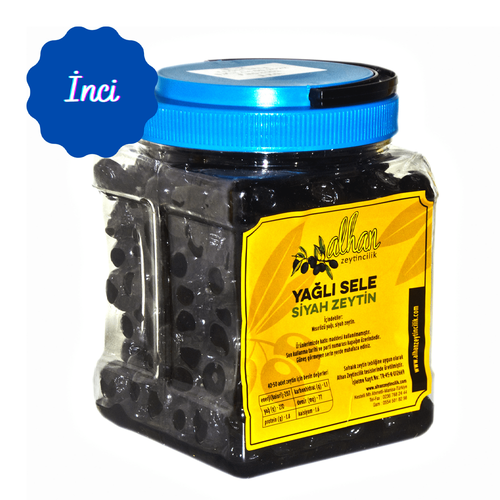 İnci Siyah Zeytin 291-350 Kalibre 1 Kg