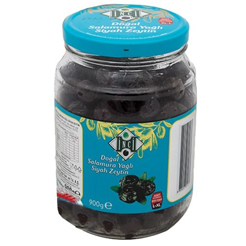 İnci Siyah Zeytin 201-260 Kalibre 900 Gr