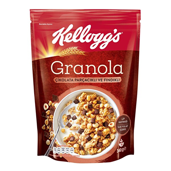 Kelly's Çikolata Fındık Cranberry Granola 300 Gr