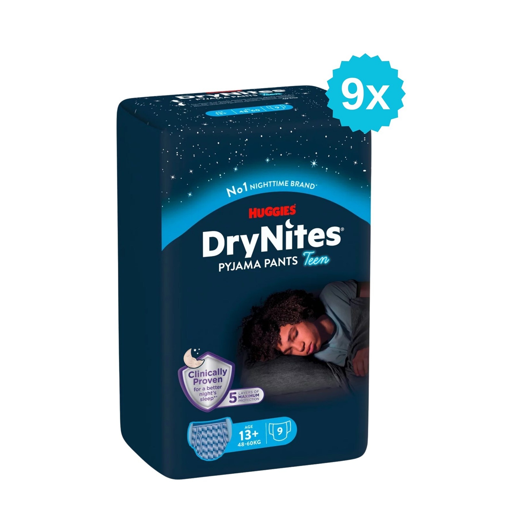 Huggies Drynites 8-13 Yaş Erkek Gece Külodu 9 Adet