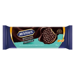 McVitie's Bitter Çikolata Şeker İlavesiz Bisküvi 150 Gr