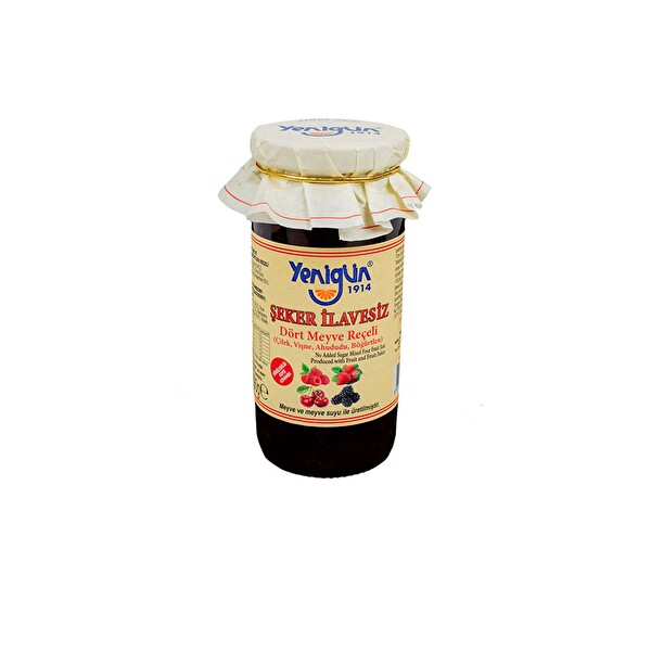 Yenigün Şeker İlavesiz 4 Meyveli Reçel 290 Gr