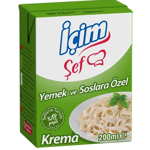 İçim Şef %18 Yağlı Krema 200 Ml