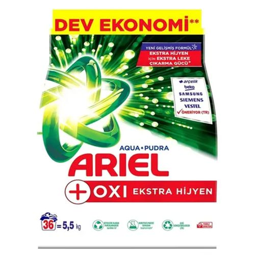 Ariel Oxi Ekstra Hijyen Renkliler Toz Deterjan 5.5 Kg