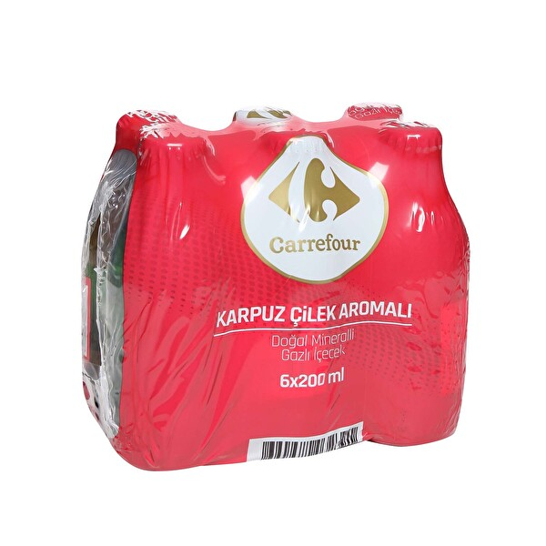 Carrefour Karpuz Çilek Aromalı Doğal Mineralli Maden Suyu 1.2 Lt