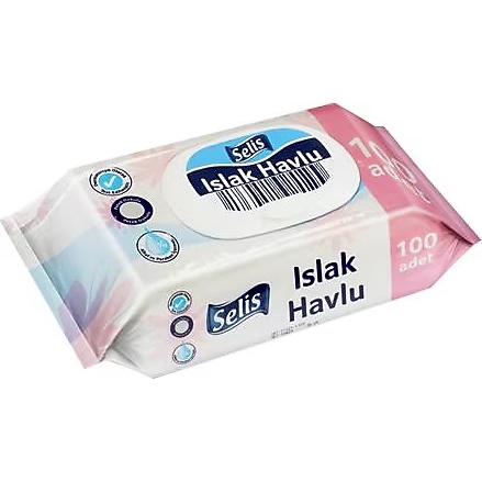 Selis Kapaklı Islak Havlu 100'lü 100 Adet