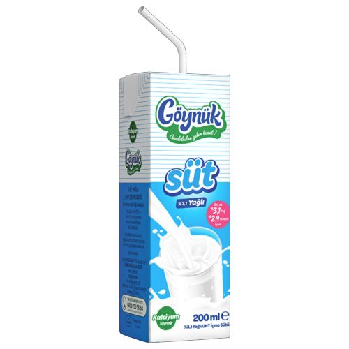 Göynük Doğal %3.1 Yağlı Süt 200 Ml