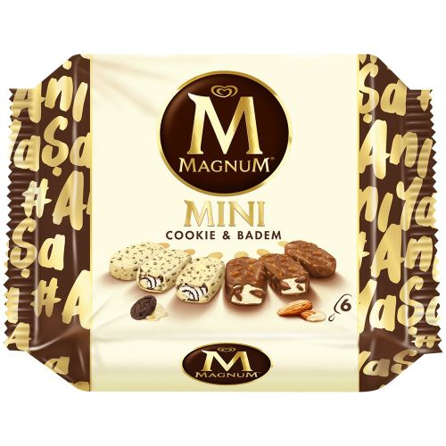 Algida Magnum Mini Classic Badem Beyaz Dondurma 345 Ml
