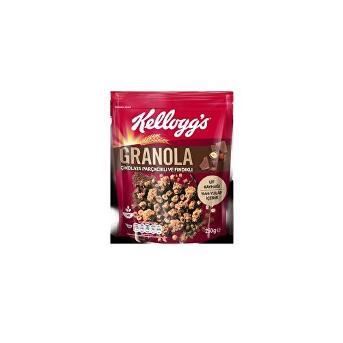Kellogg's Çikolata Parçacıklı Fındıklı Granola 250 Gr