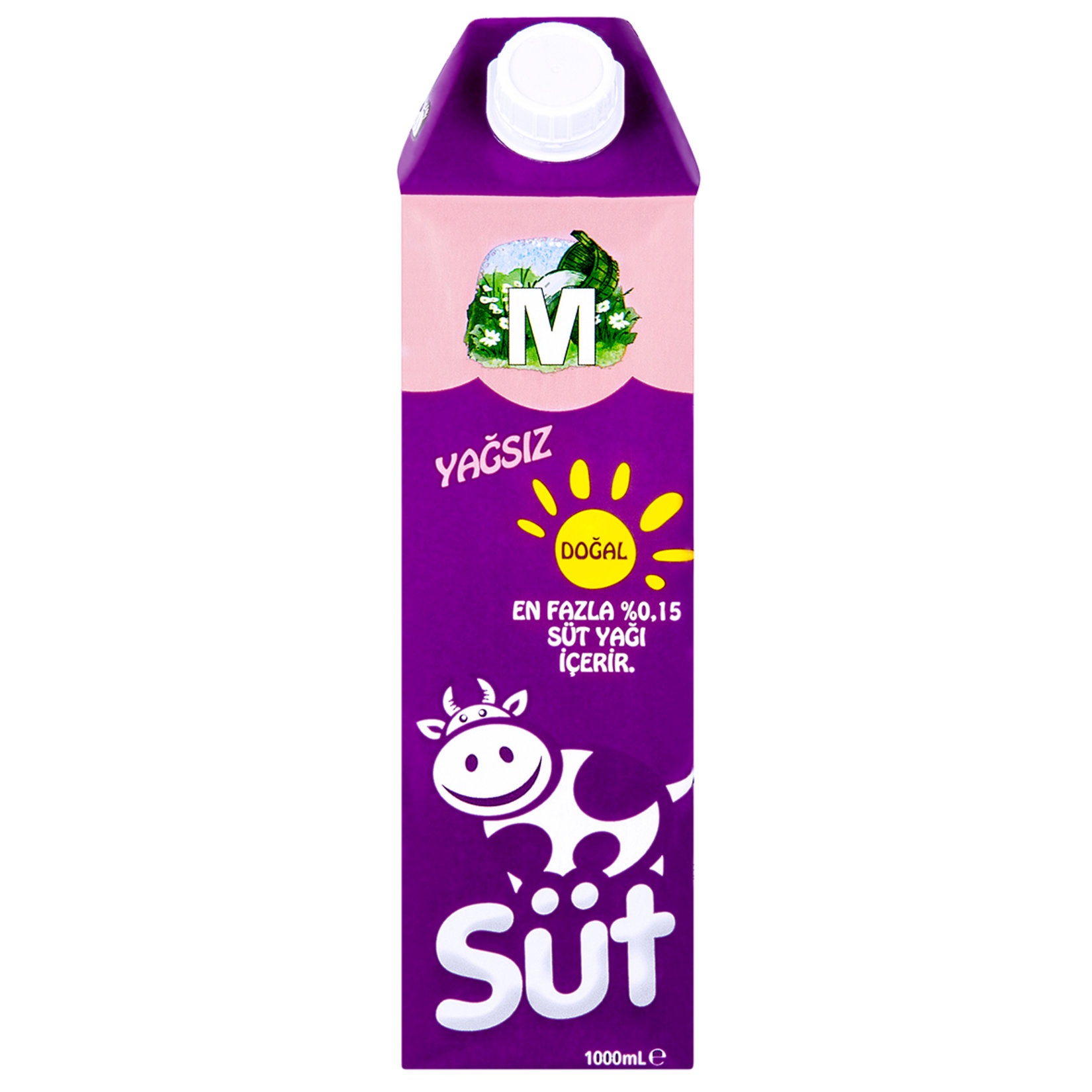 Migros Yağsız UHT İçme Sütü 1 Lt