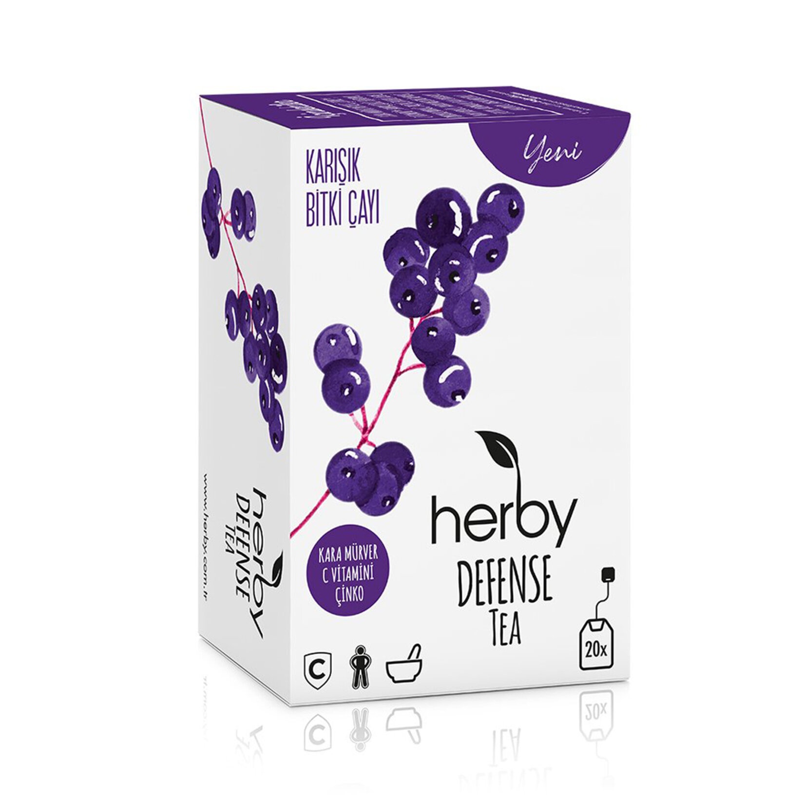 Herby Defense Tea Kara Mürverli 20'li 30 Gr