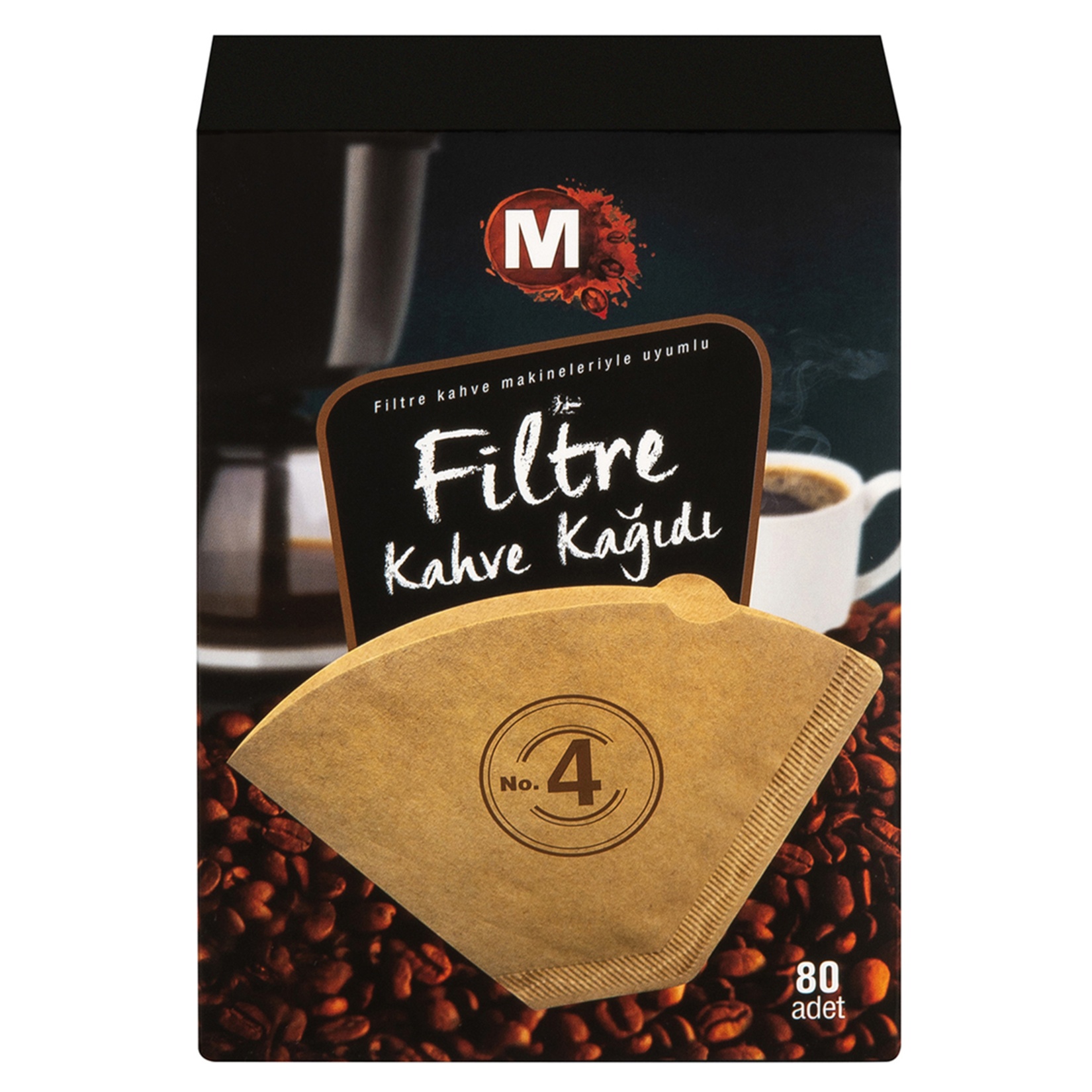Migros Filtre Kahve Kağıdı No.4 80 Adet