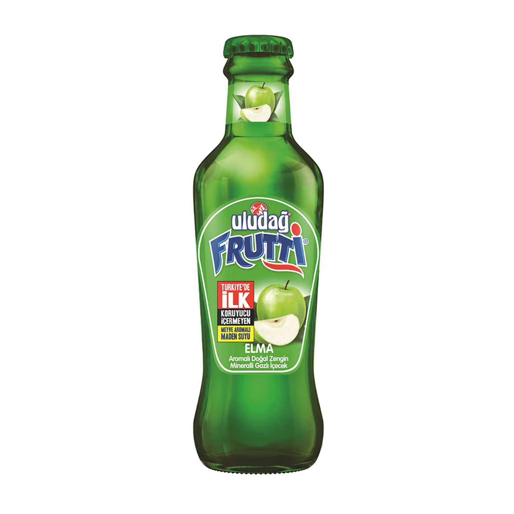 Uludağ Frutti Elma Aromalı Mineralli Gazlı İçecek 200 Ml