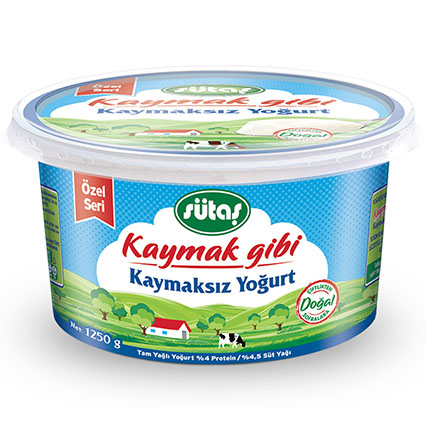 Sütaş Kaymak Gibi Kaymaksız Yoğurt 1.25 Kg