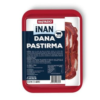 Başyazıcıoğlu İnan Dana Pastırma 120 Gr