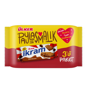 Ülker İkram Çikolatalı Bisküvi 3x84 Gr