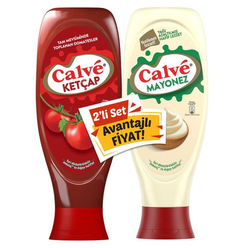 Calve İkili Set Ketçap 1.15 Kg + Mayonez 1.15 Kg