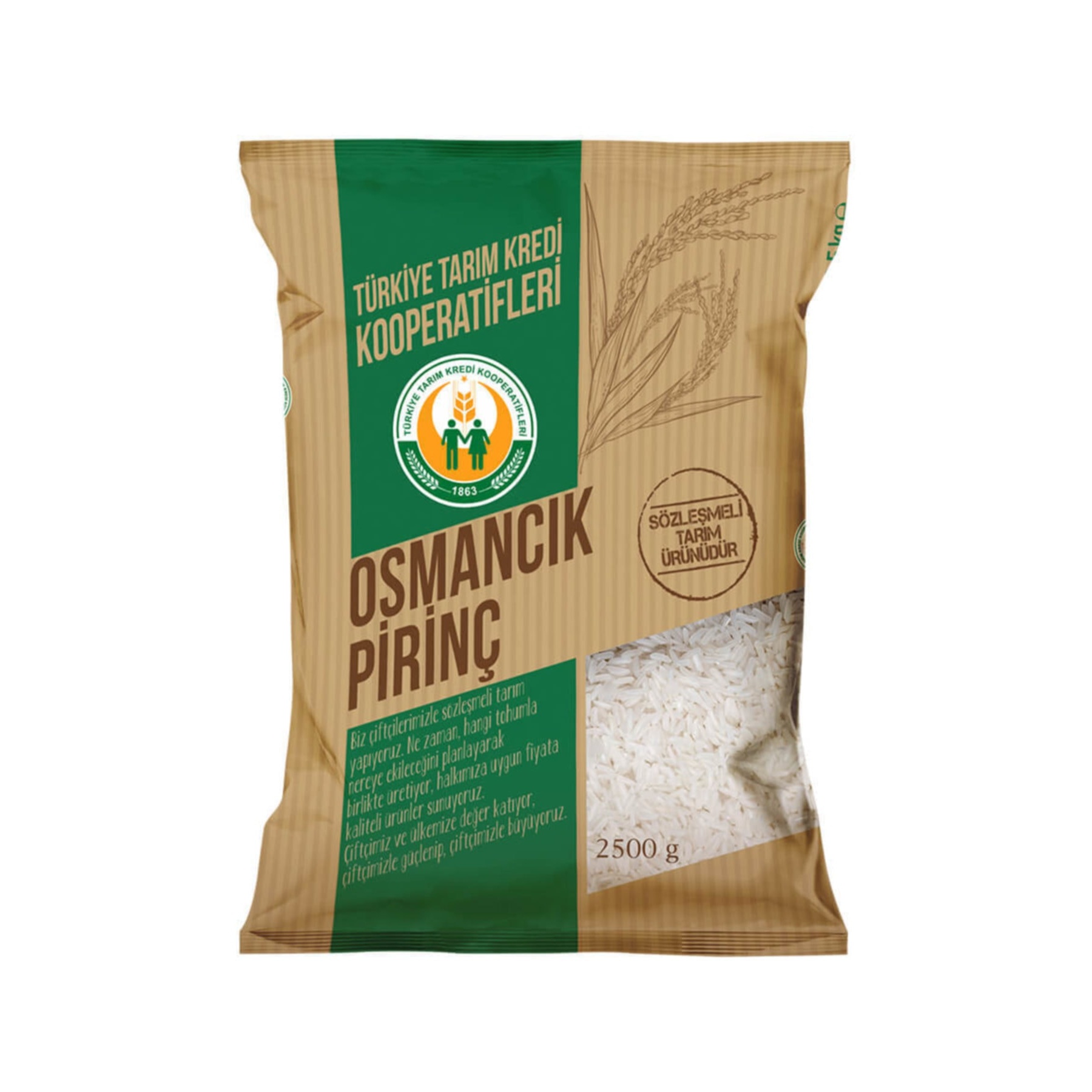 Tarım Kredi Anadolu Osmancık Pirinç 2.5 Kg