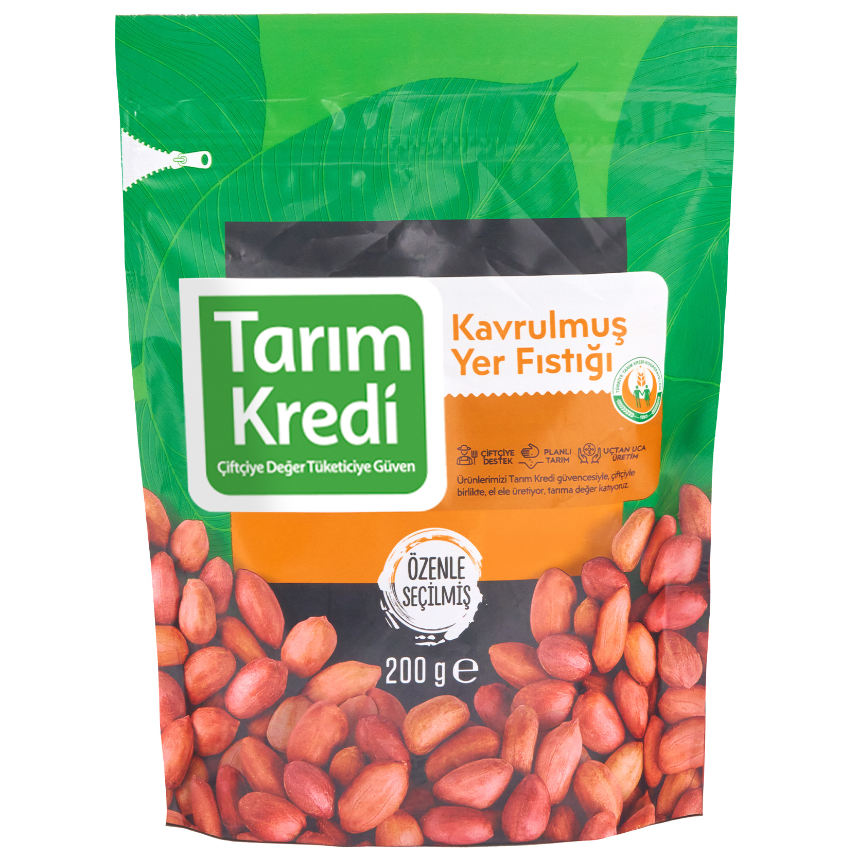 Tarım Kredi Tuzsuz İç Yer Fıstığı Doypack 200 Gr