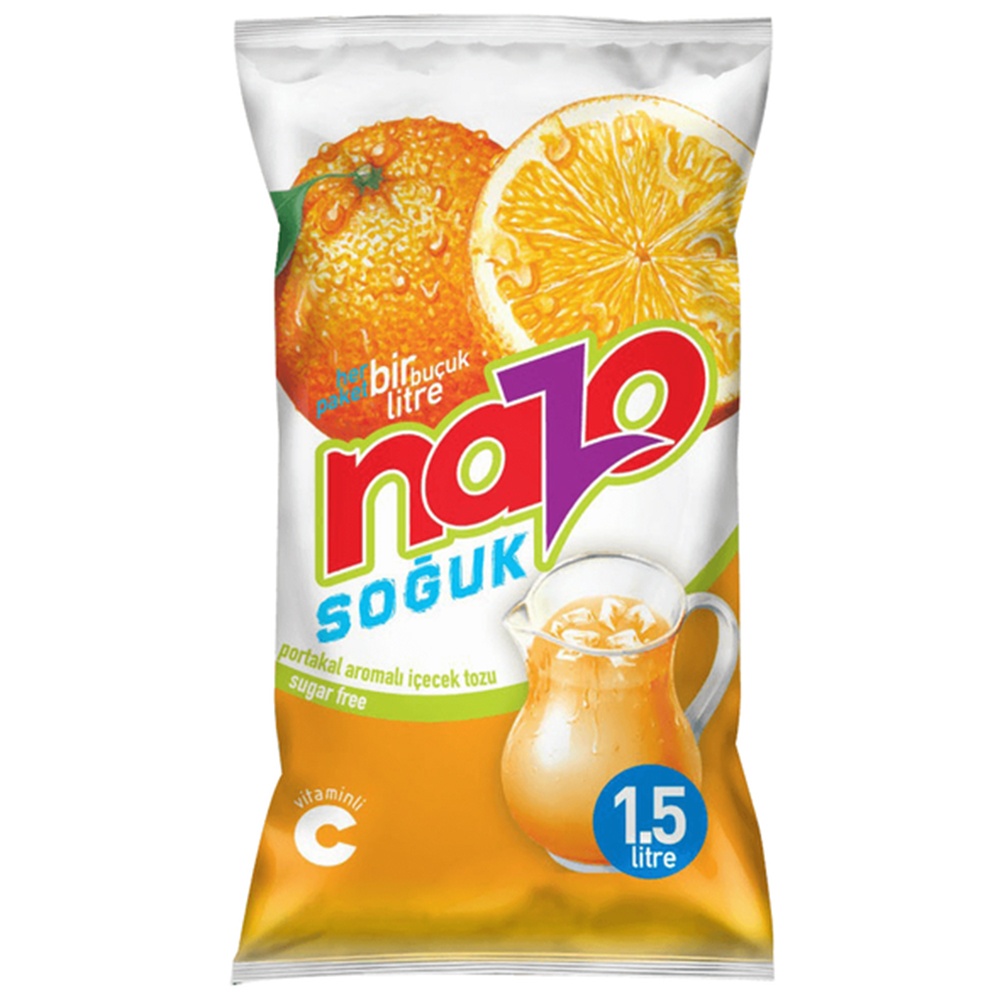 Nazo Portakal Aromalı Toz İçecek 9 Gr