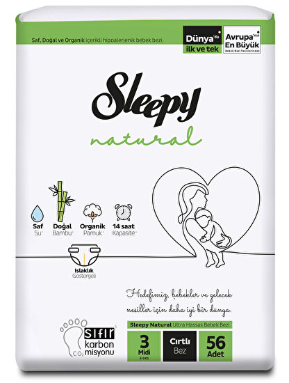 Sleepy Natural Jumbo 3 Numara Midi 56'lı