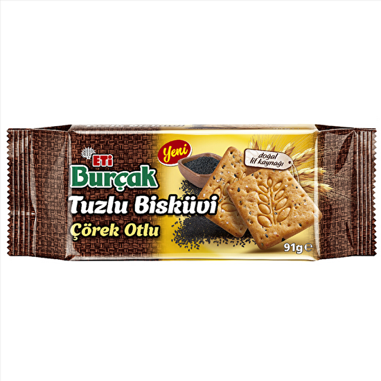 Eti Burçak Tuzlu Çörekotlu Bisküvi 91 g