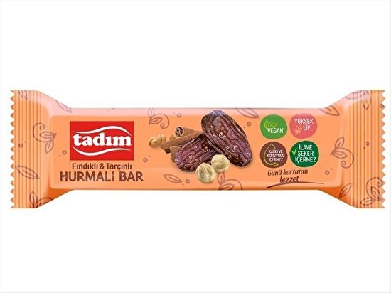 Tadım Fındık &amp; Tarçınlı Hurmalı Bar 40 g