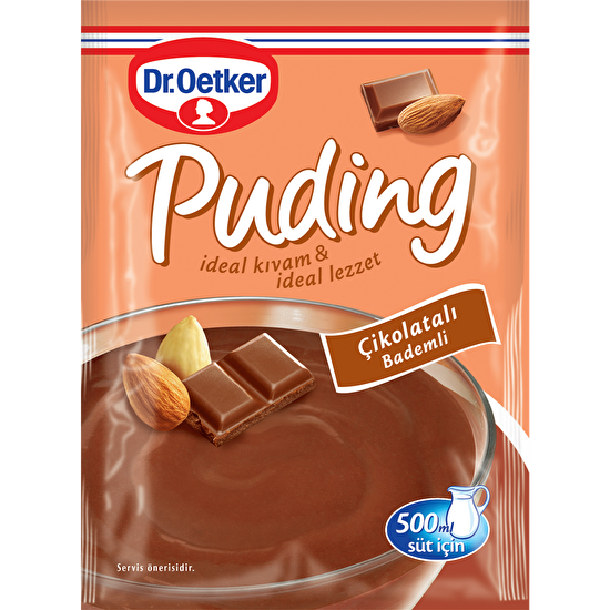 Dr.Oetker Puding Çikolatalı Bademli 104 g