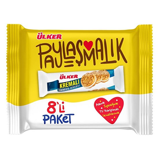 Ülker Kremalı Sandviç Bisküvi 8x61 g