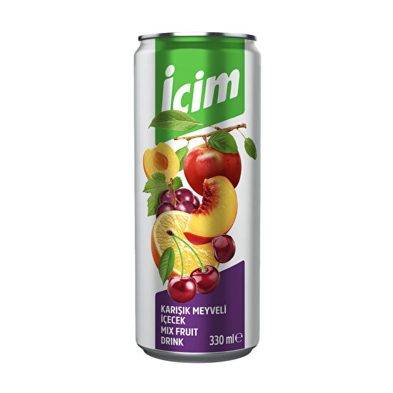 İçim Karışık Meyveli İçecek Kutu 330 ml 12'li