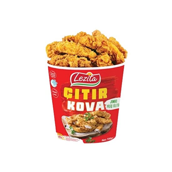 Lezita Çıtır Dondurulmuş Piliç Fileto Kova 700 G