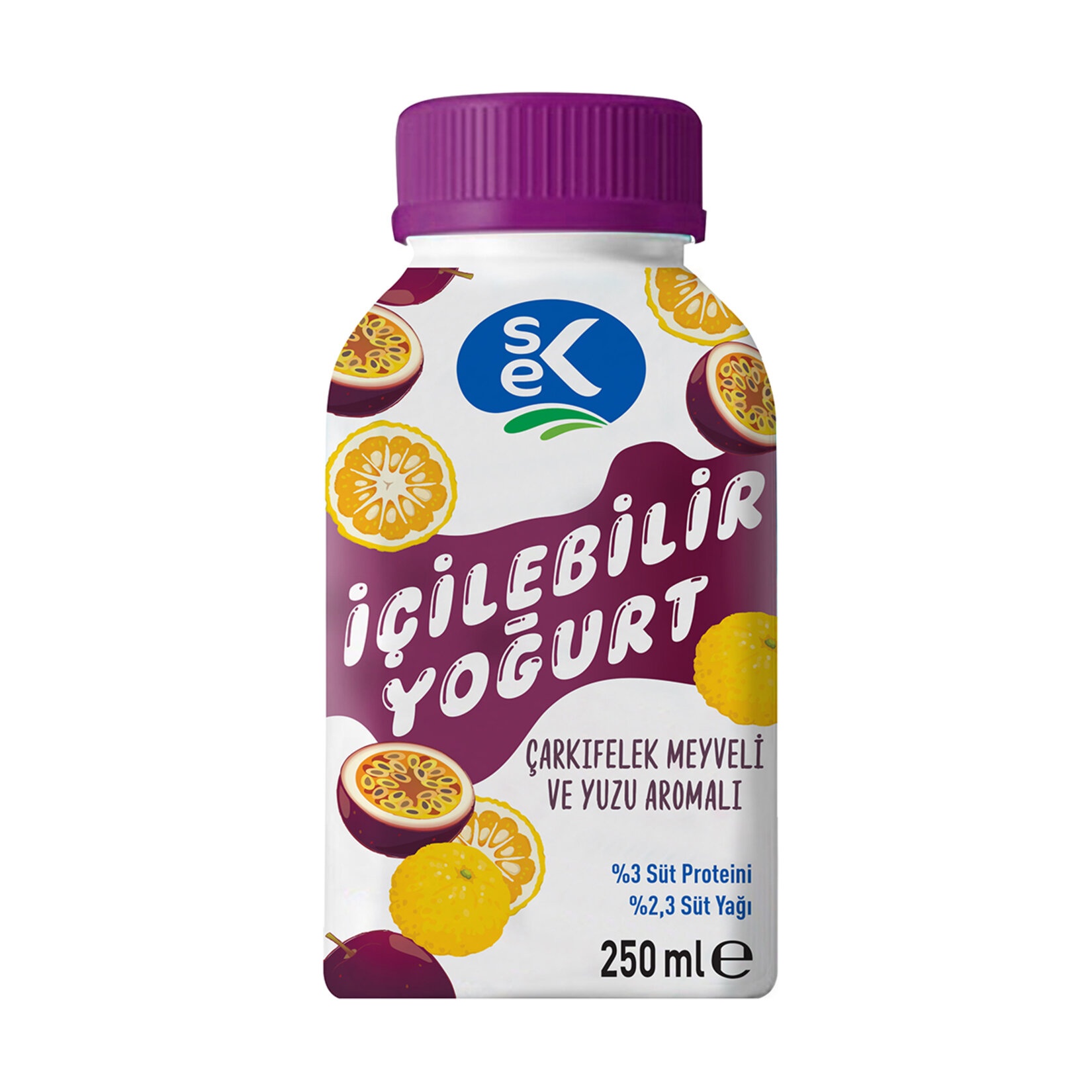 Sek Probiyotik İçilebilir Yoğurt Çarkıfelek & Yuzu 250 Ml