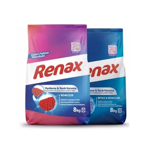 Renax Renkli Ve Beyazlar İçin Toz Deterjan 8 Kg