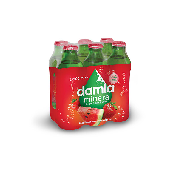 Damla Minera Karpuz-Çilek Maden Suyu 1.2 Lt